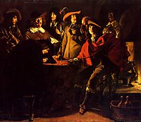 Smokers in an interior, 1643, nain