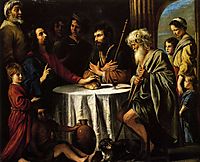 The Supper at Emmaus, 1645, nain