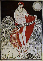 Illustration to Volodymyr Narbut-s poem -Before the Easter-, 1919, narbut