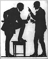 Self-Portrait (Conversation of Narbut and L. Grabuzdov), 1919, narbut