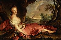 Portrait of Mary Adelaide of France as Diana 1745, nattier