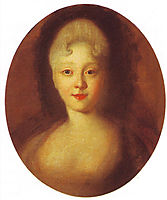 Crown princess Elizabeth, the future empress, 1741, nikitin
