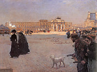 La Place du Carrousel, Paris: The Ruins of the Tuileries, 1882, nittis