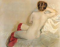 Nude with Red Stockings, 1879, nittis