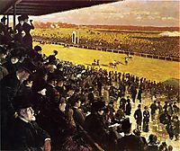 The Races at Longchamps from the Grandstand, 1883, nittis