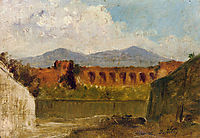 A Roman Aqueduct, c.1875, nittis