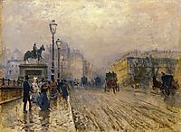 Rue de Paris with Carriages, nittis