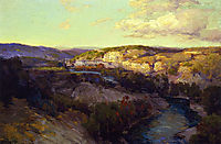 Cliffs on the Guadalupe, onderdonk