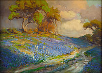 Late Afternoon in the Bluebonnets, S. W. Texas, 1913, onderdonk
