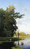 Lake in Gatchina park, 1881, orlovsky