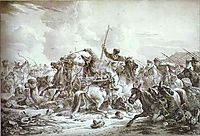 Battle of Cossaks with Kirgizes, 1826, orlowski