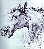 Head of a Horse, 1821, orlowski