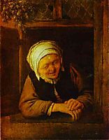 An Old Woman by Window, c.1640, ostadeadriaen