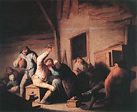 Peasants in a Tavern, c.1635, ostadeadriaen
