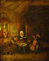 Village Musicians, 1655, ostadeadriaen