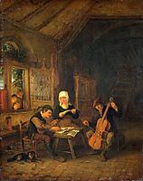 Village Musicians, 1655, ostadeadriaen