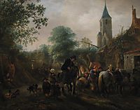 The Halt at the Inn, 1645, ostadeisaac