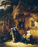Traveller at a Cottage Door, 1649, ostadeisaac