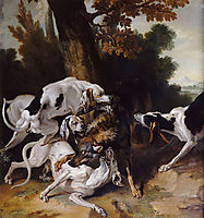 L-hallali du loup, 1725, oudry
