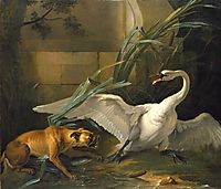 Swan Attacked by a Dog, 1745, oudry