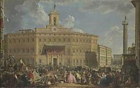 The Lottery at Palazzo Montecitorio, 1747, panini