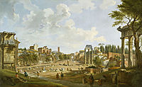 View of the Roman Forum, 1747, panini