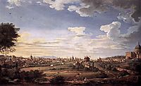 View of Rome from Mt. Mario, in the Southeast, 1749, panini