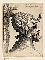 Helmet with wavy brim, parmigianino
