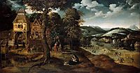 Landscape with The Flight into Egypt, c.1524, patinir