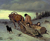 Last Journey, 1865, perov