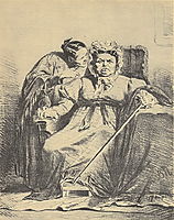 Naushnitsa. Before the storm, perov