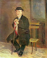 The old man on the bench , c.1880, perov