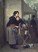 Organ Grinder in Paris, 1864, perov