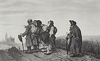 Pilgrims. On a pilgrimage, 1867, perov