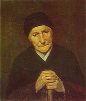 Portrait of an old woman , perov
