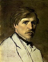 Portrait of the Artist Illarion Prianishnikov, 1862, perov