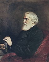 Portrait of the Author Ivan Turgenev, 1872, perov