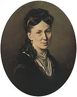 Portrait Avdotya Kuznetsova , 1870, perov