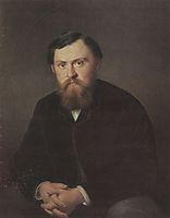 Portrait of A. A. Borisov, 1869, perov