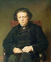 Portrait of the Composer Anton Rubinstein, 1870, perov