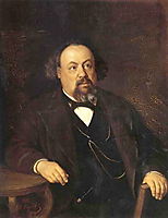 Portrait of A.F. Pysems-kogo , 1869, perov