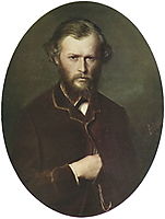 Portrait of Nikolai Lanin, 1869, perov