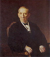 Portrait of Peter Ivanovich Nikolayev, chairman of the Vladimir district council , 1876, perov