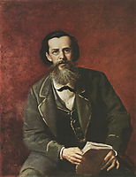 Portrait of the Poet Apollon Maikov, 1872, perov