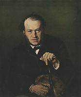 Portrait of Vasily Bezsonov, 1869, perov