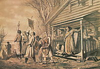 Procession on Easter , 1862, perov