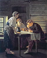 Receiving Wanderer , 1874, perov