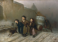 Troika. Apprentice Workmen Carrying Water, 1866, perov