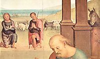 Altarpiece of St. Augustine -Adoration of the Shepherds (detail) Altarpiece of St. Augustine, 1510, perugino