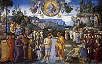 Baptism of Christ, 1483, perugino